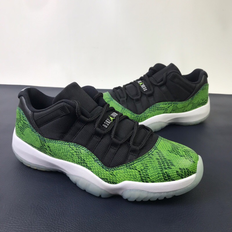 Jordan 11 Retro Low Green Snakeskin