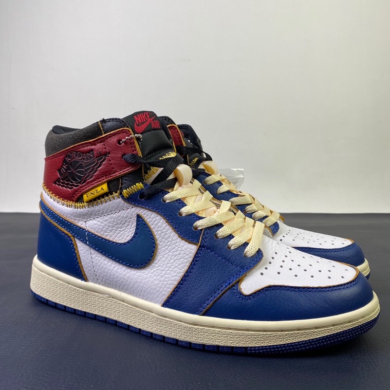 Updated Jordan 1 Retro High Union Los Angeles Blue Toe