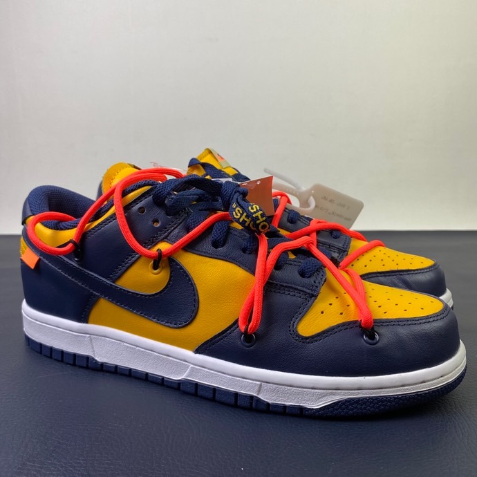 Nike Dunk Low Off-White University Gold Midnight Navy