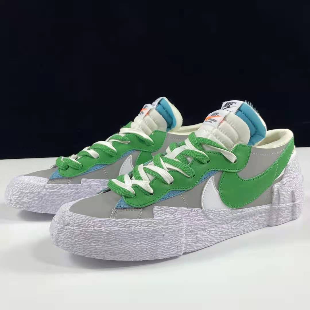 Nike Blazer Low sacai Medium Grey Classic Green