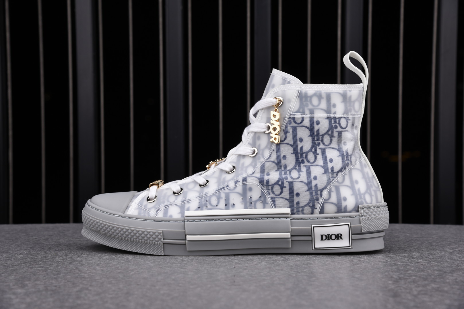 Dior B23 High Top Red Blue Oblique