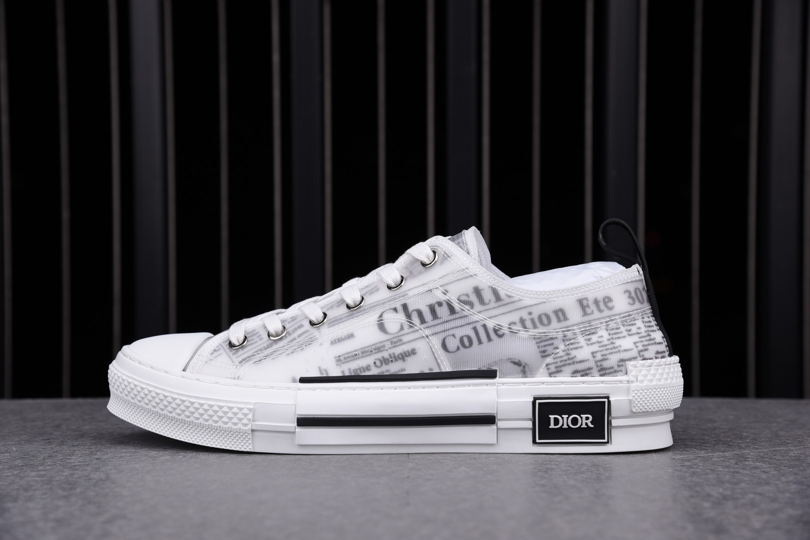 Dior B23 Low Top Daniel Asham Newspaper