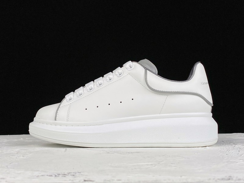 Alexander McQueen Oversized White Gray Trim