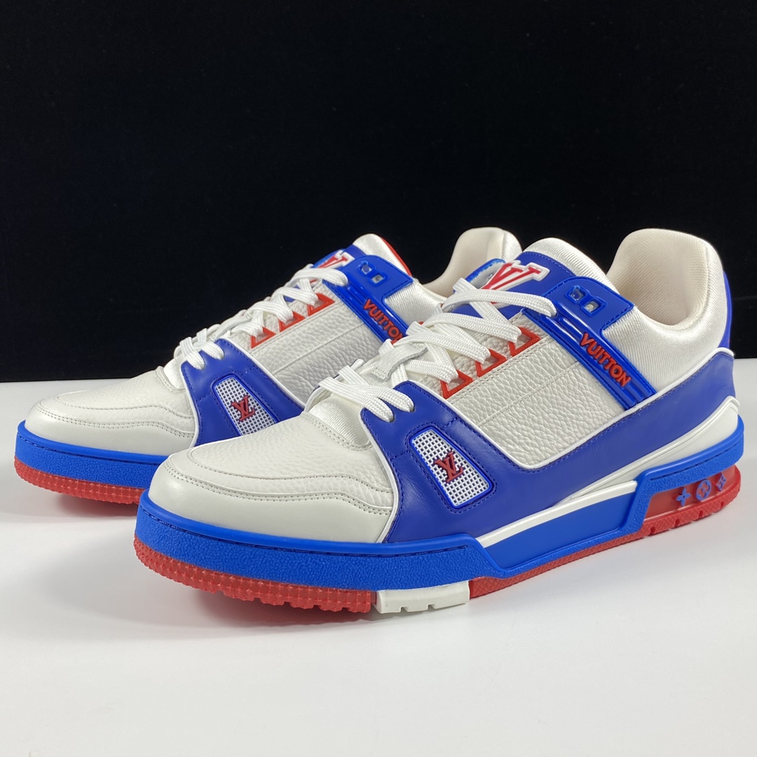 LV Trainer White blue red