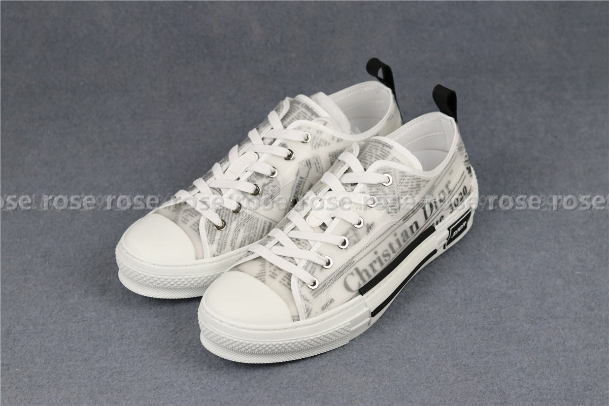 Dior B23 Low Top Daniel Asham Newspaper