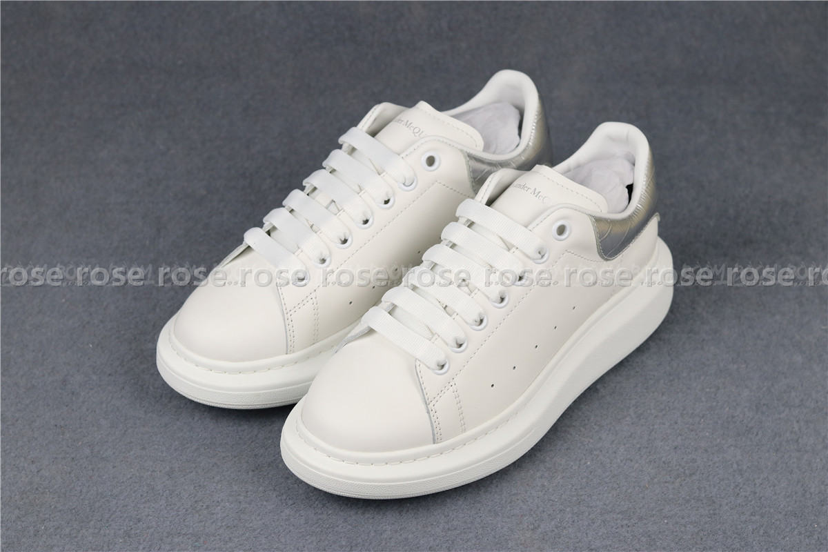 Alexander McQueen Oversized White Silver