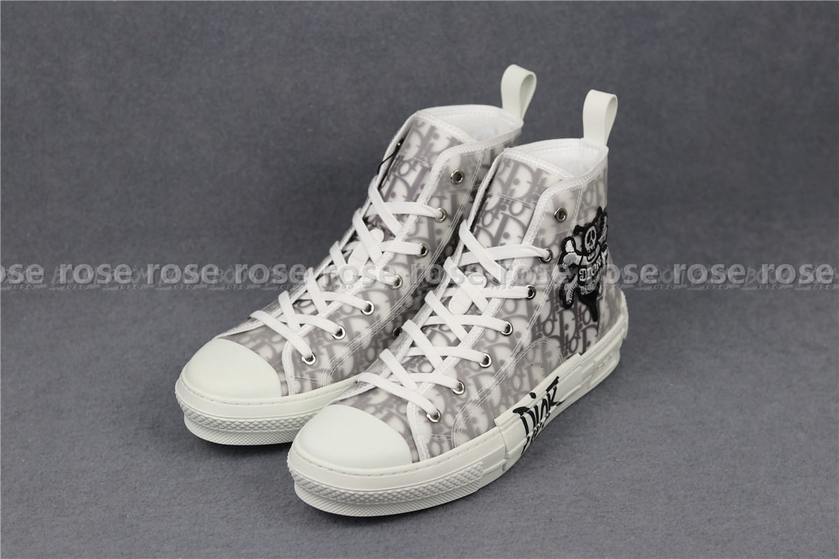 Dior And Shawn B23 High Top Bee Embroidery