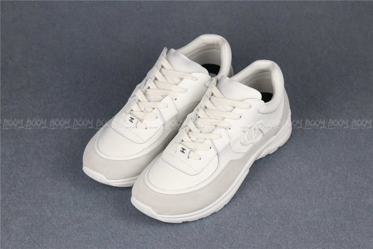 Chanel Low Top Trainer CC Triple White