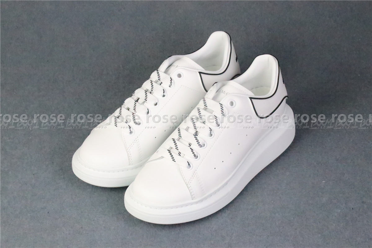 Alexander McQueen Oversized White Black Trim