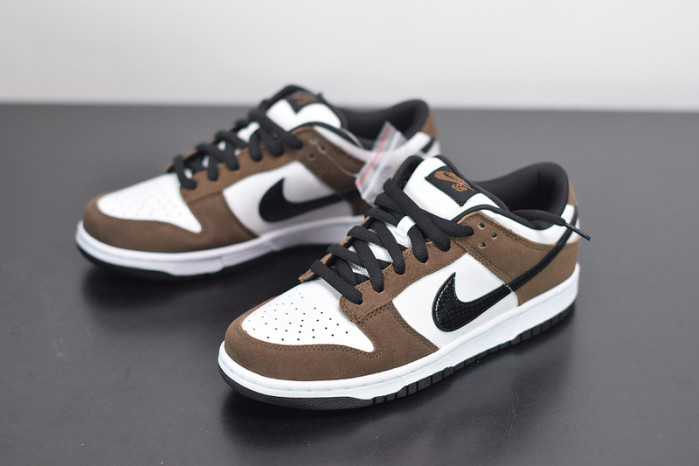 Nike SB Dunk Low White Black Trail End Brown