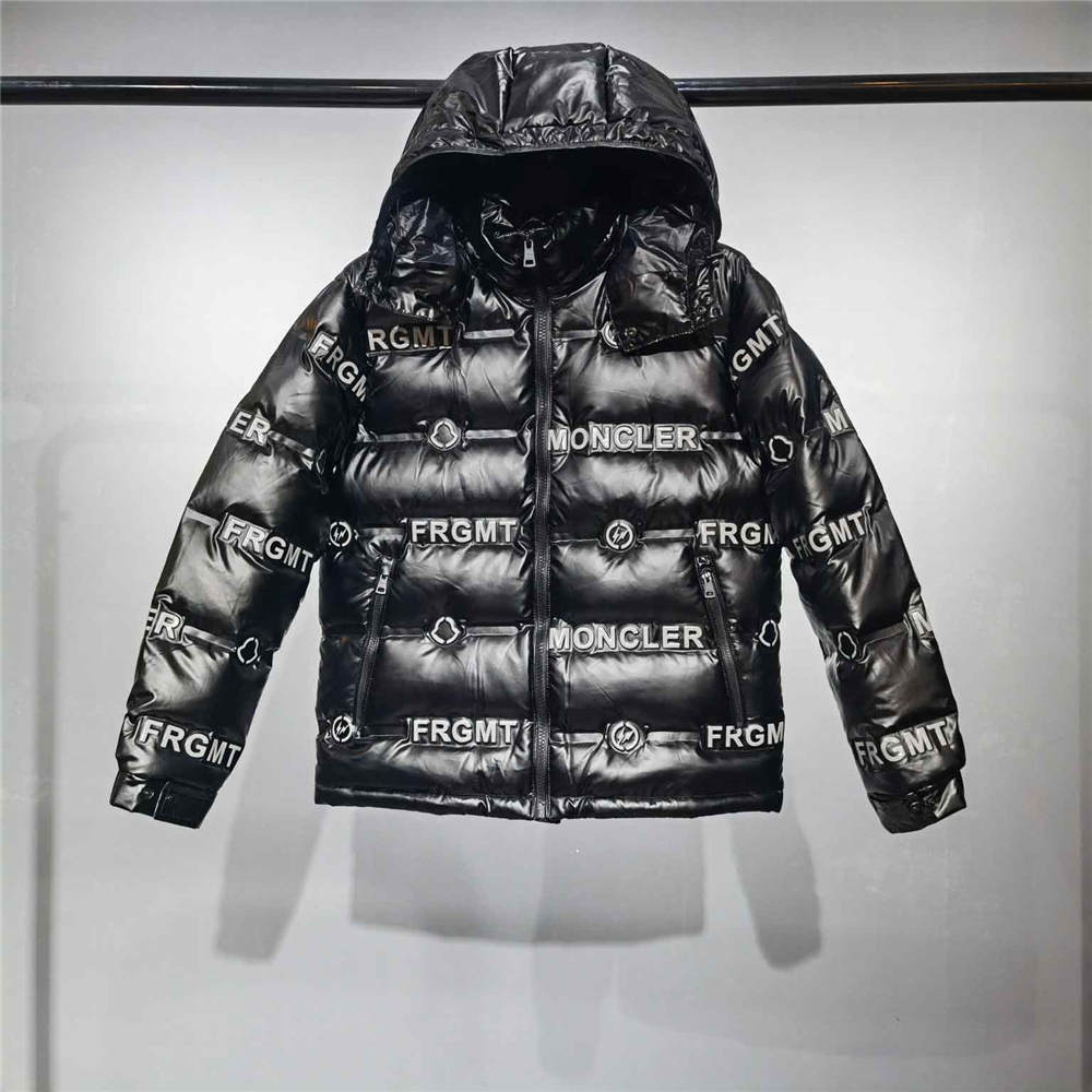 Moncler x Fragment Logo down jacket Black