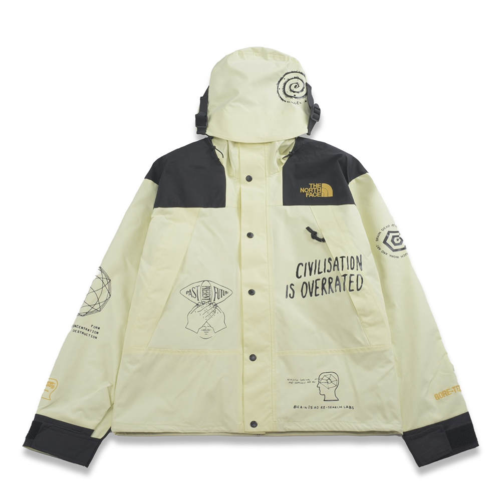 TNF x Brain Dead Mountain Jacket Yellow