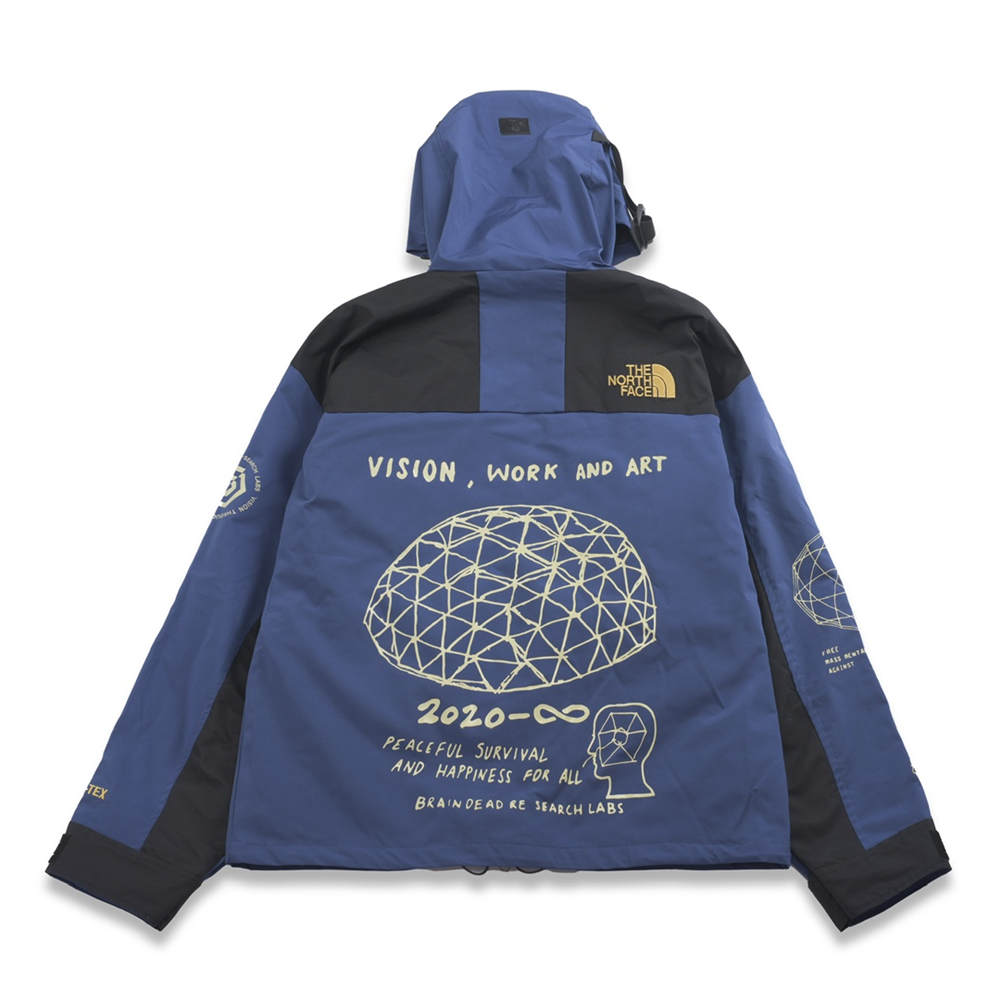 TNF x Brain Dead Mountain Jacket Blue