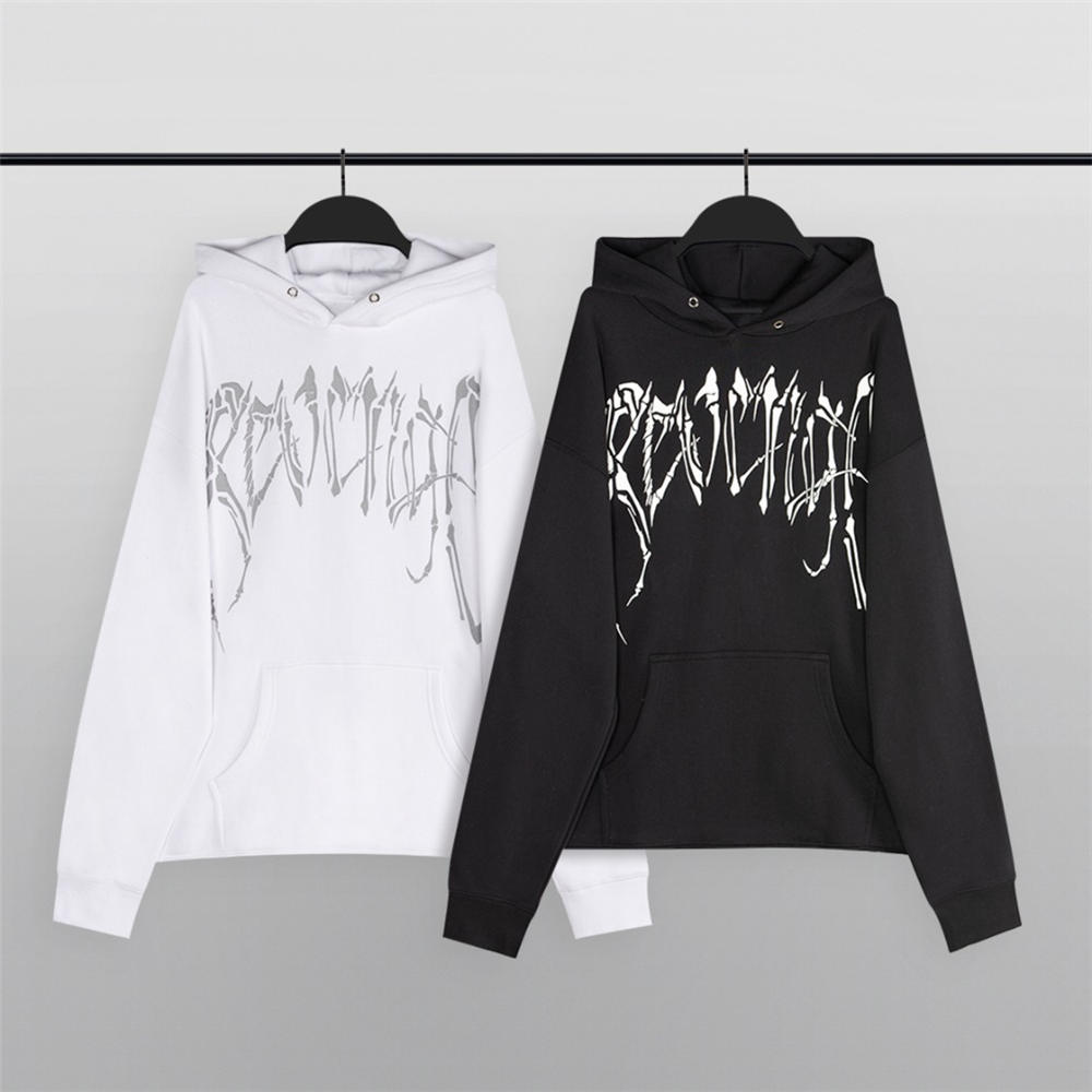 FOG revenge skeleton offset printhoodie white/black