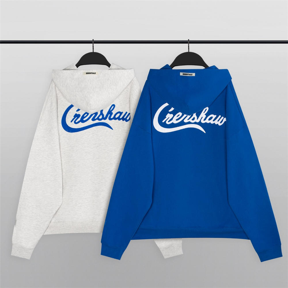 FOG essentials harity limit hoodie white/blue