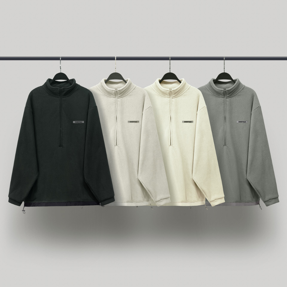 FOG essential half zipper fleece jacket