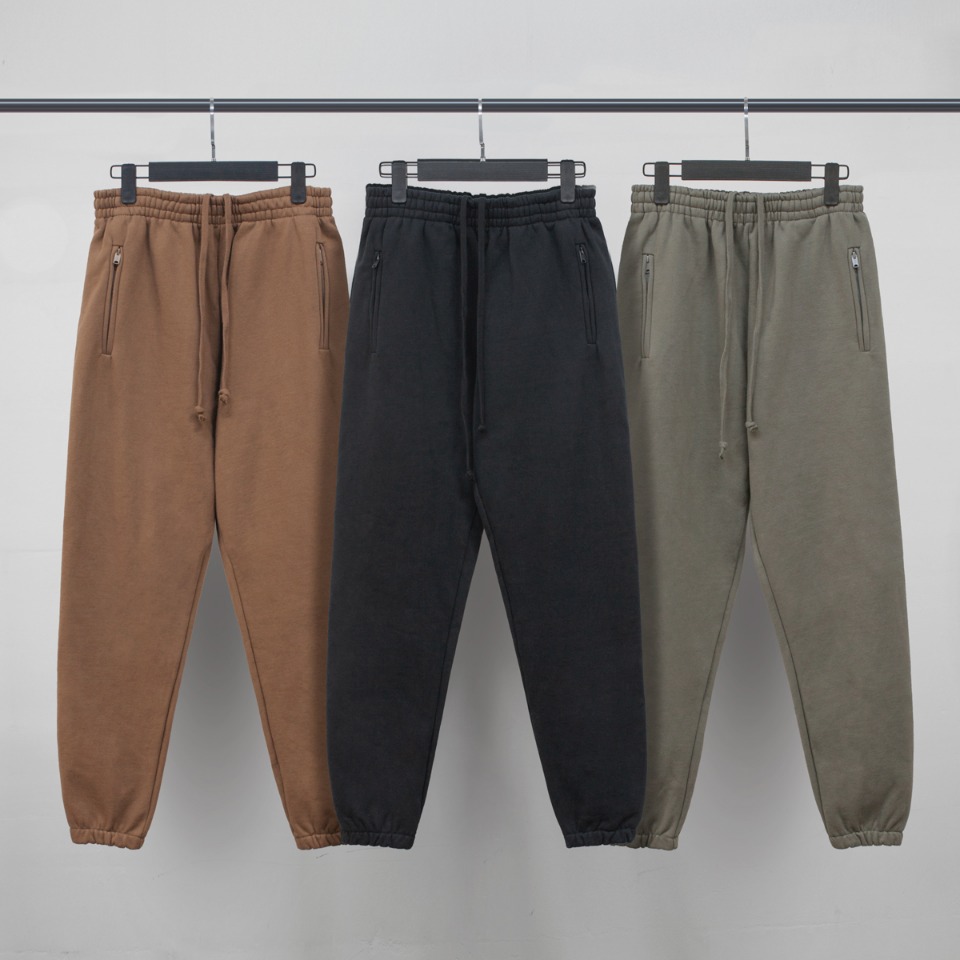 FOG kany same style season 6 washed distressedzipper sweatpants