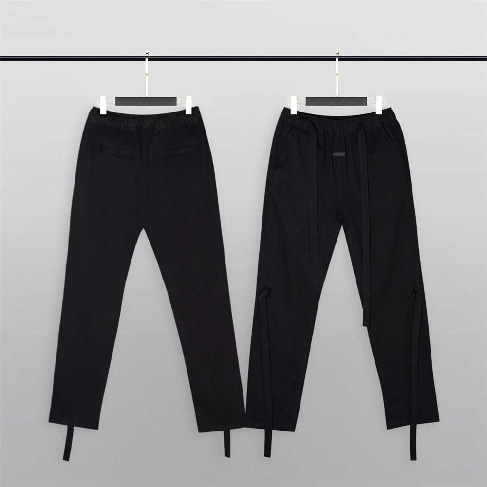 fear of god 7th main line tie pants black #161922