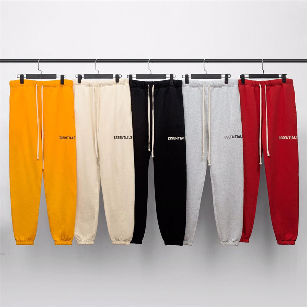 fear of god essentials sweatpants yellow/cream/black/grey/red