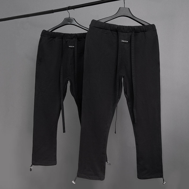 FOG 6th drawstring ribbon pants black