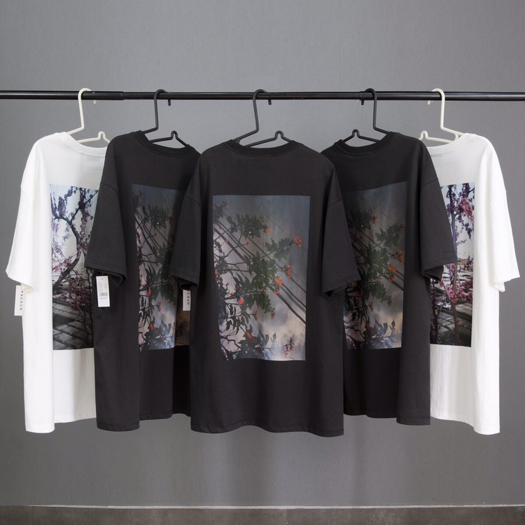 FOG flowers print white/black t-shirt