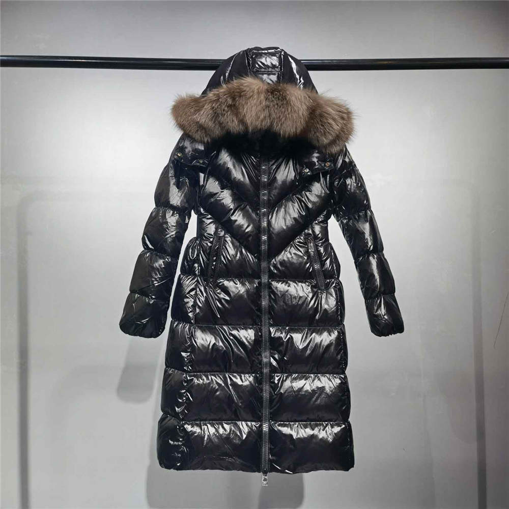 Moncler Aphroti long down jacket Black