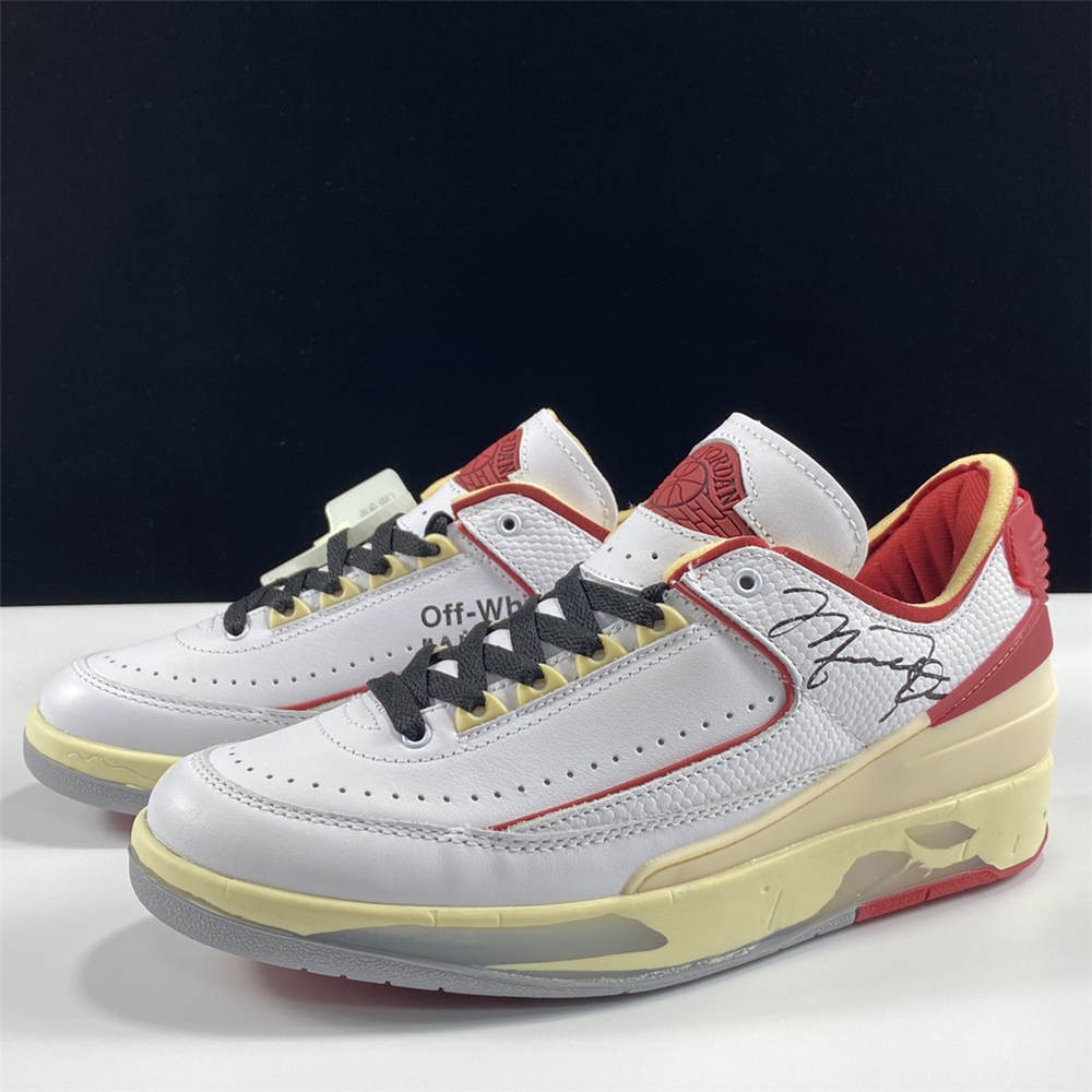 Off-White X Air Jordan 2 Low White Red