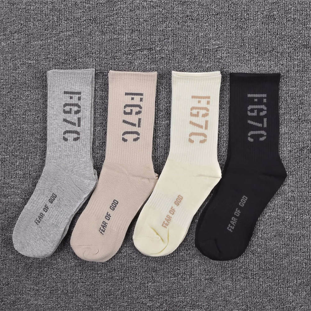 FOG FG7C letter long cotton socks