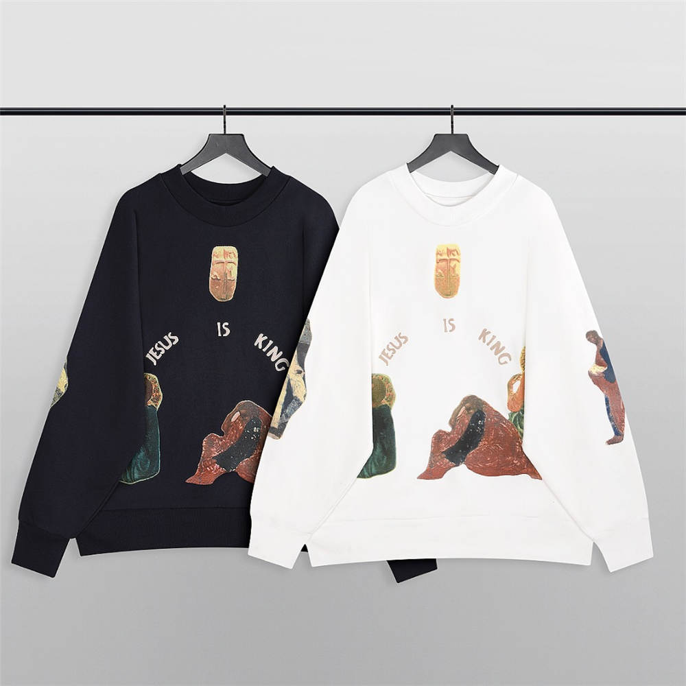 FOG CPFM KANYE JESUS IS KING CREWNECK BLACK/WHITE