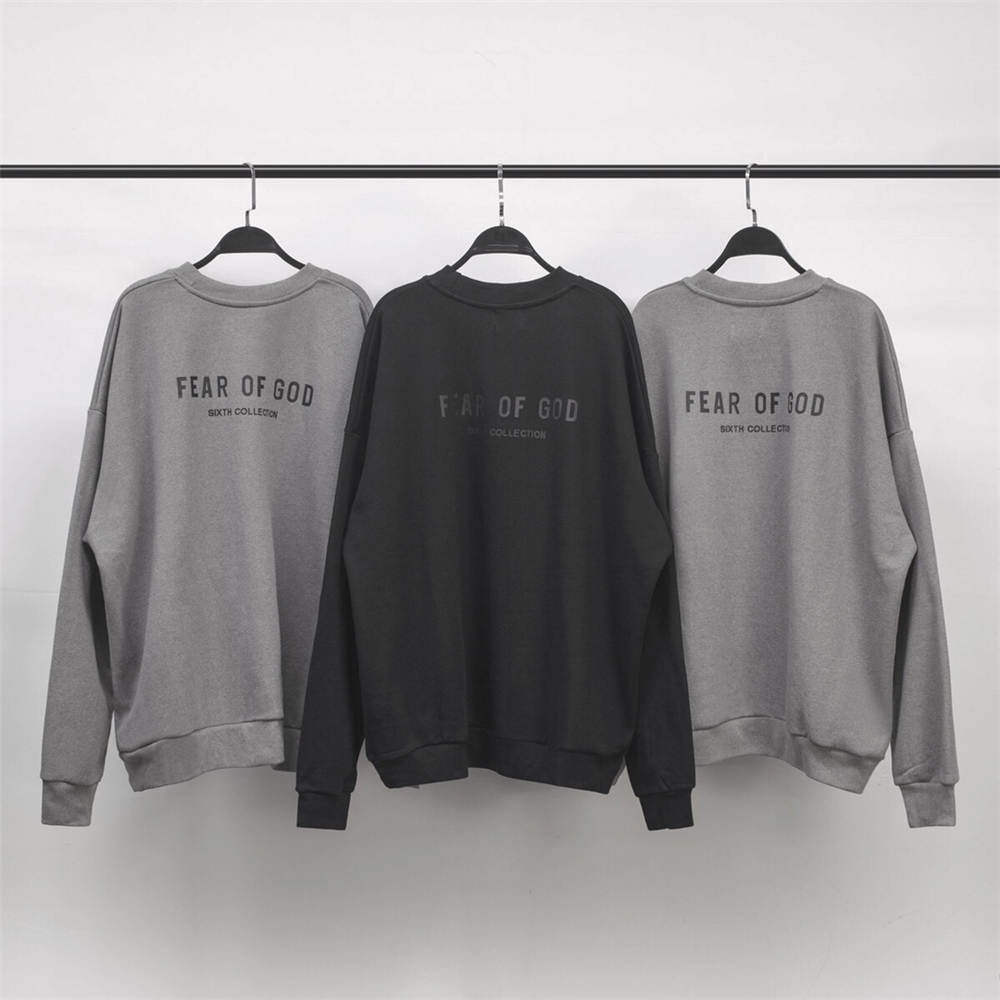 FOG The main line of the 6th season crewneck grey/black