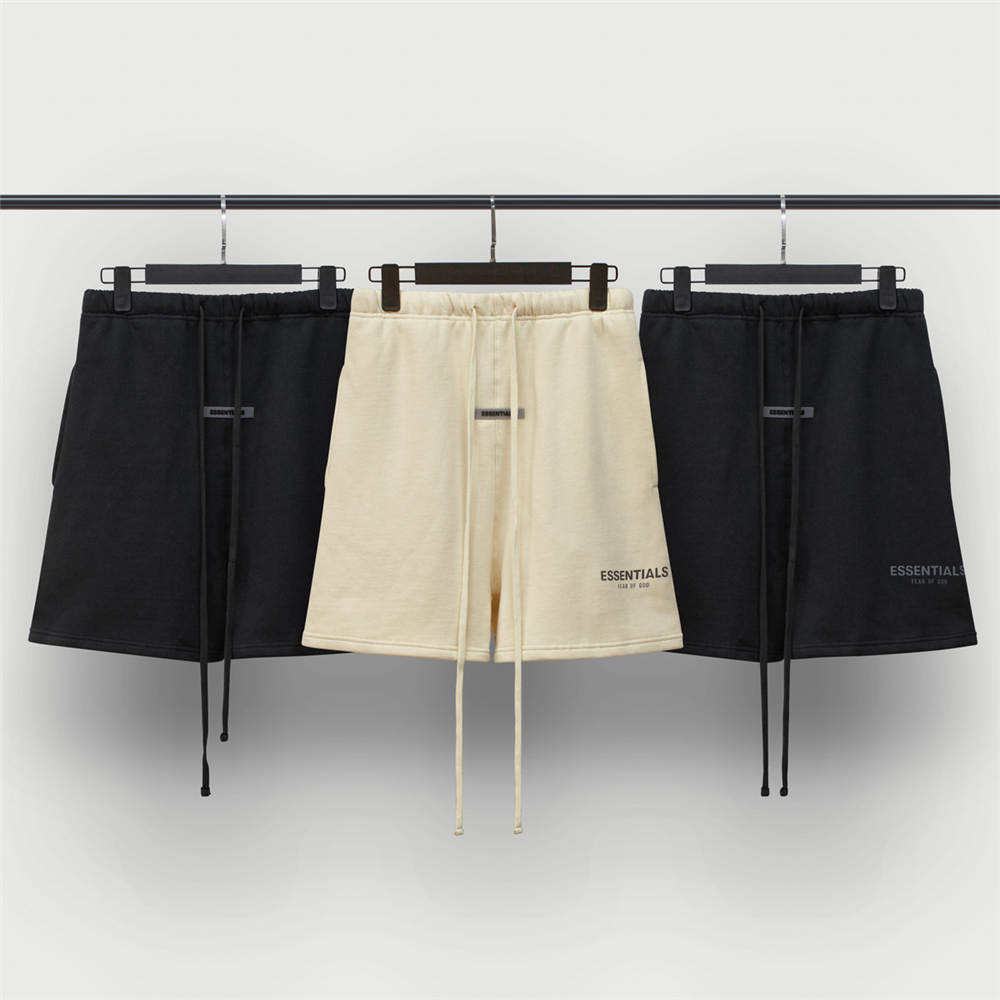 FOG ESSENTIALS New reflective shorts black/cream