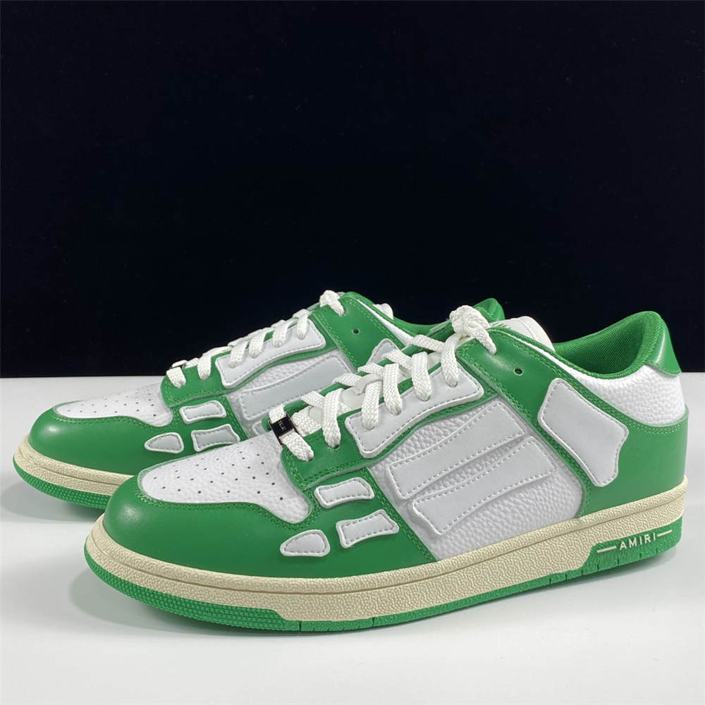 AMIRI Skel Bones Low Top Green White