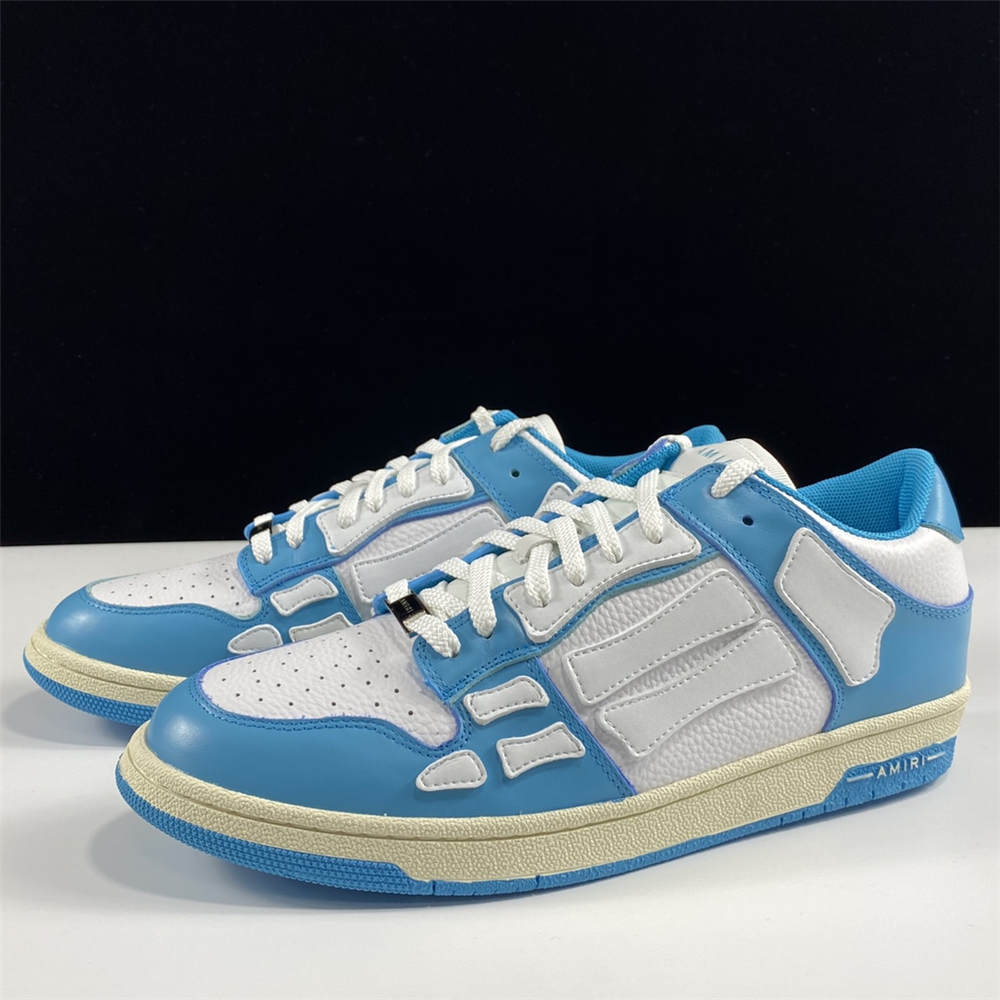 AMIRI Skel Bones Low Top Blue White