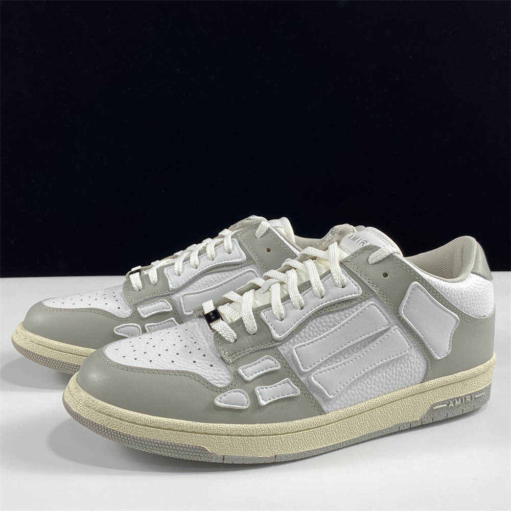 AMIRI Skel Bones Low Top Grey White