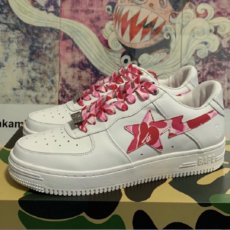 A Bathing Ape Bape Sta Low Camo Pink