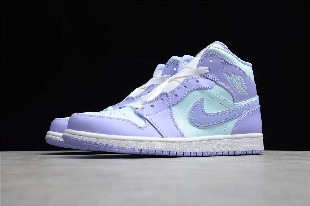 Jordan 1 Mid Purple Aqua