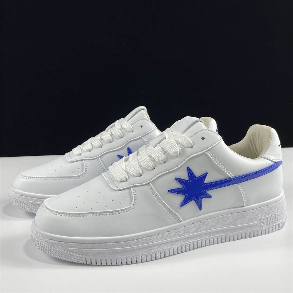 STARWALK Blue Leather Lace Up Sneakers