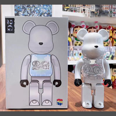 Bearbrick 2G white 400% 28cm