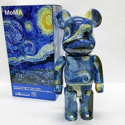 Bearbrick Vincent van Gogh The Starry Night 400% 28cm