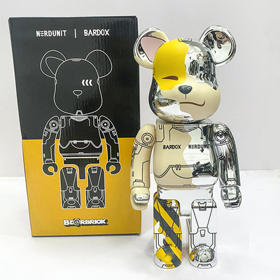 Bearbrick x Neardunit x Bardox Metilic 400% 28cm