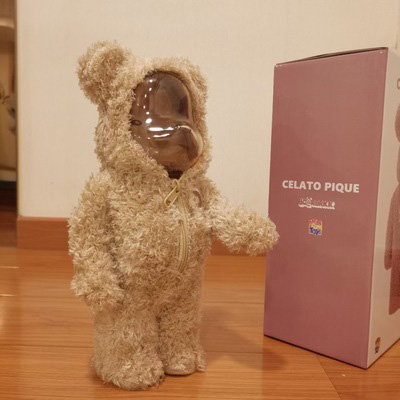 Bearbrick x Gelato Pique Pajamas Brown 400% 28cm