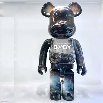 Bearbrick My First Bearbrick Baby Space Version Black 400% 28cm