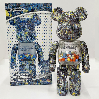 Bearbrick My First Baby Jackson Pollock Studio Ver. 400% 28cm