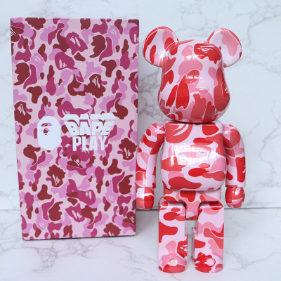 Bearbrick A Bathing Ape ABC Camo Pink 400% 28cm