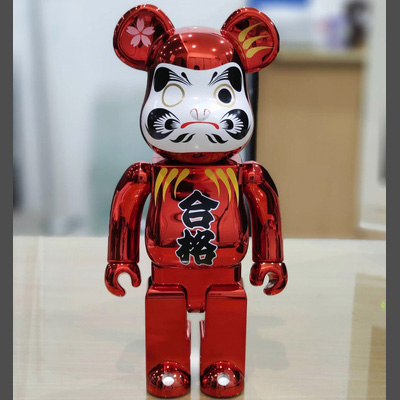 Bearbrick Daruma Passed Red Plating 400% 28cm