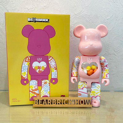 Bearbrick UM Junior Pink 400% 28cm