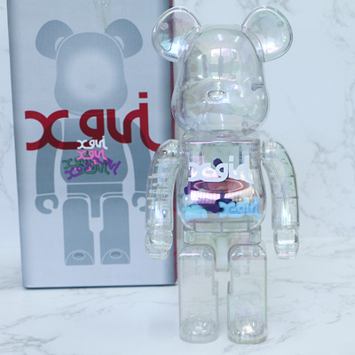 Bearbrick X-girl Iridescent 400% 28cm