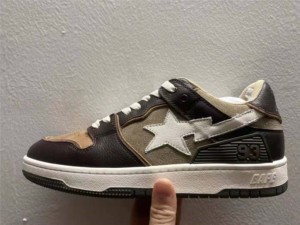 A Bathing Ape Bape Sta Low Mocha