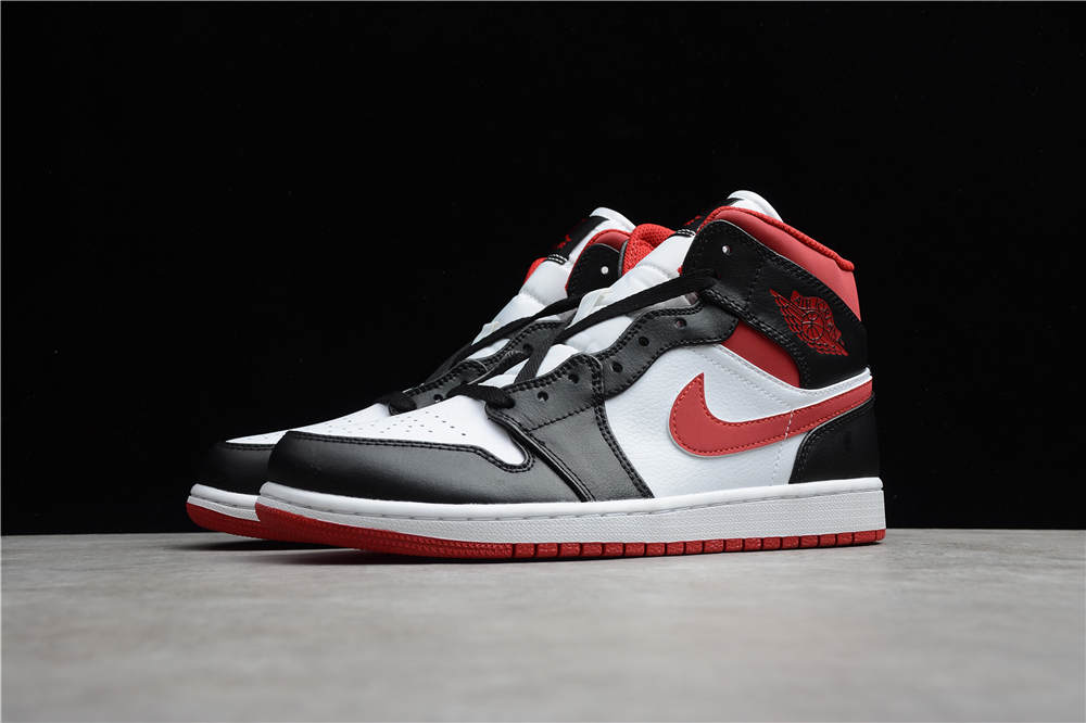 Jordan 1 Mid Gym Red Black White