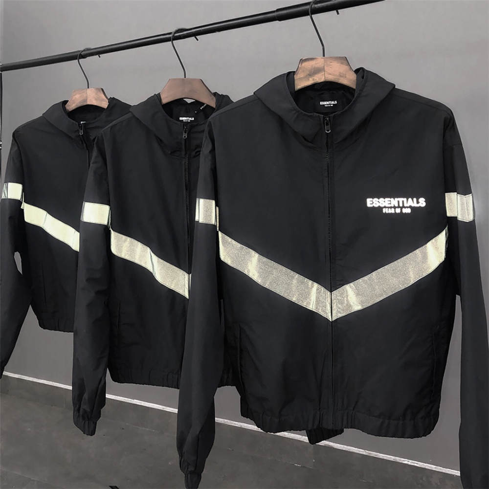 FOG ESSENTIALS 3M reflective jacket coat black